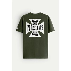 Tričko, Barva Khaki, s Potiskem No Fate obraz