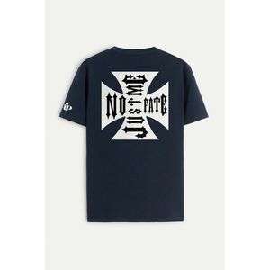 Tričko, Barva Modrá, s Potiskem No Fate obraz