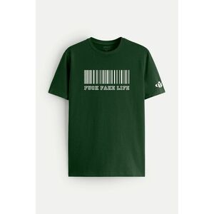 Tričko, Barva Zelená, s Potiskem Life obraz