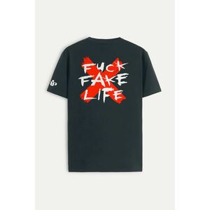 Tričko, Barva Železná šedá, s Potiskem X Life obraz