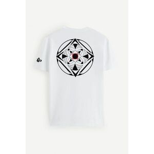 Tričko, Barva Bílá, s Potiskem Karma obraz