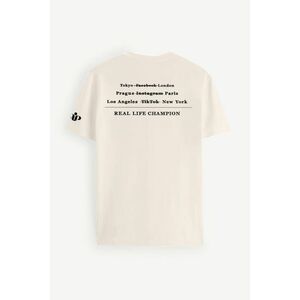 Tričko, Barva Ecru, s Potiskem Champion obraz