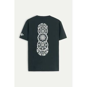 Tričko, Barva Železná šedá, s Potiskem Karma Sees You obraz