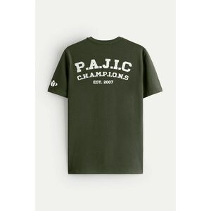 Tričko, Barva Khaki, s Potiskem Est 2007 obraz