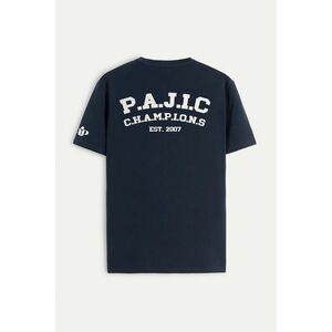 Tričko, Barva Modrá, s Potiskem Est 2007 obraz