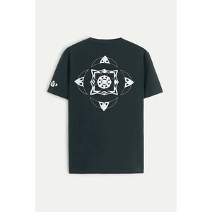 Tričko, Barva Železná šedá, s Potiskem Karma X obraz