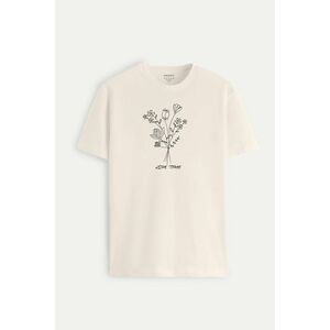 Tričko, Barva Ecru, s Potiskem Love Time obraz