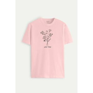 Tričko, Barva Růžová, s Potiskem Love Time obraz