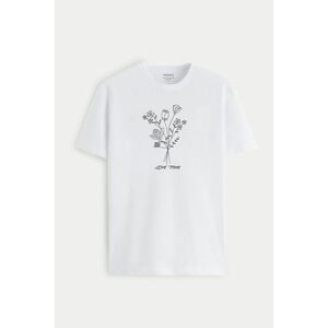 Tričko, Barva Bilá, s Potiskem Love Time obraz