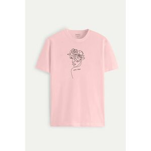 Tričko, Barva Růžová, s Potiskem Love obraz