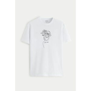 Tričko, Barva Bilá, s Potiskem Love obraz