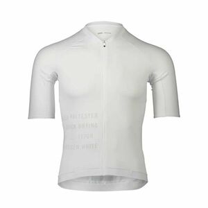 POC Cyklistický dres s krátkým rukávem - PRISTINE PRINT - bílá XL obraz