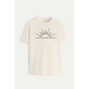 Tričko, Barva Ecru, s Potiskem Sunny obraz