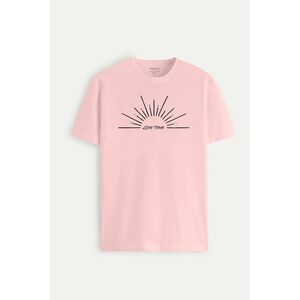 Tričko, Barva Růžová, s Potiskem Sunny obraz