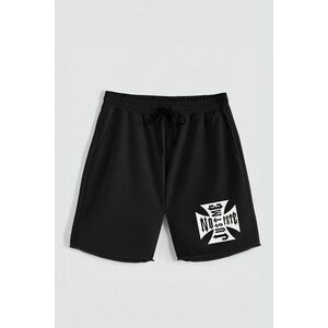 Kraťasy, Barva Černá, s Potiskem Hedrix No Fate obraz