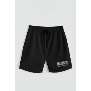 Kraťasy, Barva Černá, s Potiskem Hedrix Fitness obraz