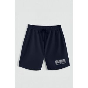 Kraťasy, Barva Modrá, s Potiskem Hedrix Fitness obraz