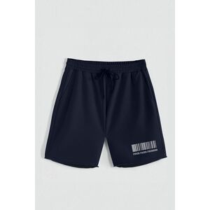 Kraťasy, Barva Modrá, s Potiskem Hedrix Friends obraz