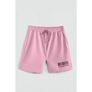 Kraťasy, Barva Růžová, s Potiskem Hedrix Friends obraz