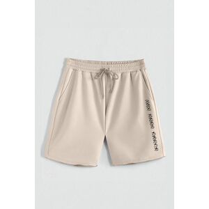 Kraťasy, Barva Ecru, s Potiskem Hedrix Karma obraz