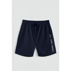 Kraťasy, Barva Modrá, s Potiskem Hedrix Karma obraz