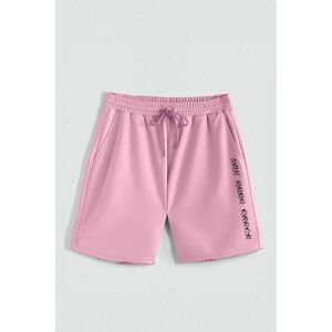 Kraťasy, Barva Růžová, s Potiskem Hedrix Karma obraz