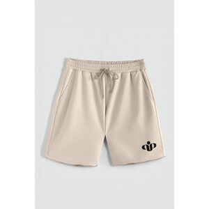 Kraťasy, Barva Ecru, s Potiskem Hedrix Logo obraz