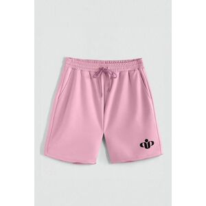 Kraťasy, Barva Růžová, s Potiskem Hedrix Logo obraz