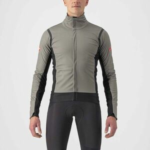CASTELLI Cyklistická zateplená bunda - ALPHA RoS 2 - černá/šedá 2XL obraz