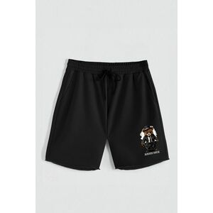 Kraťasy, Barva Černá, s Potiskem Hedrix Always Loyal obraz