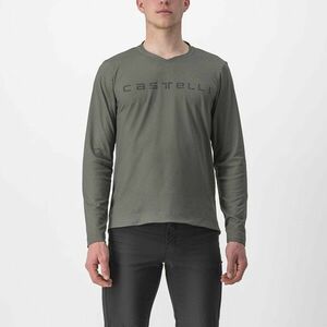 CASTELLI Cyklistický dres s dlouhým rukávem letní - TRAIL TECH 2 - šedá 3XL obraz