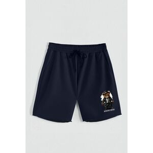 Kraťasy, Barva Modrá, s Potiskem Hedrix Always Loyal obraz