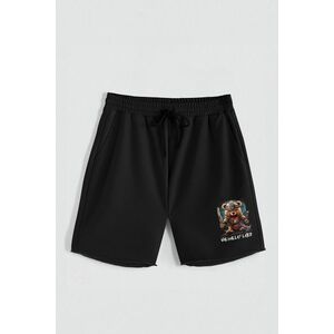 Kraťasy, Barva Černá, s Potiskem Hedrix Valhalla obraz