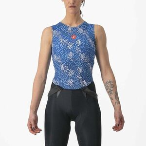 CASTELLI Cyklistické triko bez rukávů - PRO MESH 4 W LADY - modrá XS obraz