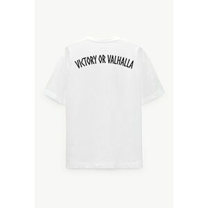 Oversized Tričko, Barva Bílá s Potiskem Victory obraz