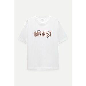 Oversized Tričko, Barva Černá s Potiskem Imperfect obraz