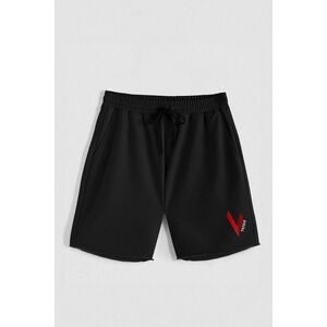 Kraťasy, Barva Černá, s Potiskem Hedrix V obraz