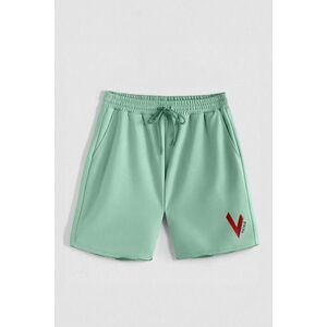 Kraťasy, Barva Světle Zelená, s Potiskem Hedrix V obraz