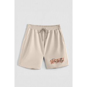 Kraťasy, Barva Ecru, s Potiskem Hedrix Imperfect obraz