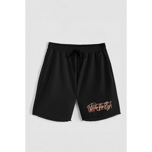 Kraťasy, Barva Černá, s Potiskem Hedrix Imperfect obraz