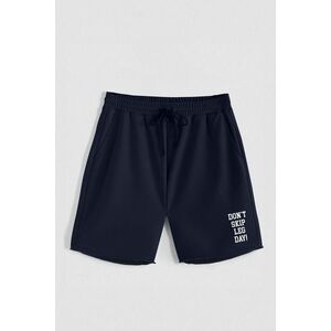 Kraťasy, Barva Modrá, s Potiskem Hedrix Leg Day obraz