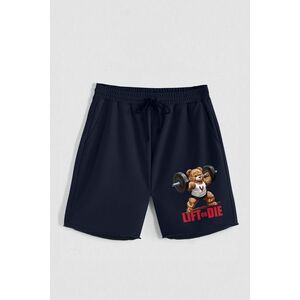 Kraťasy, Barva Modrá, s Potiskem Hedrix Lift Or Die obraz