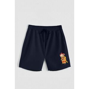 Kraťasy, Barva Modrá, s Potiskem Hedrix Firefighter obraz