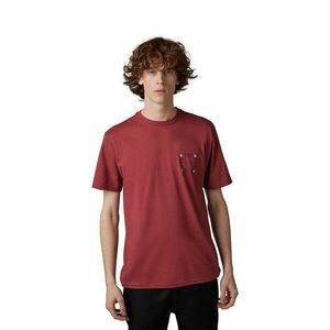 FOX Cyklistické triko s krátkým rukávem - HINKLEY PREMIUM - bordó XL obraz