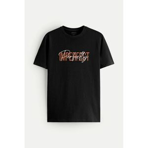 Tričko, Barva Černá, s Potiskem Imperfect obraz