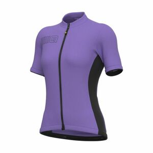 ALÉ Cyklistický dres s krátkým rukávem - SOLID COLOR BLOCK - fialová M obraz