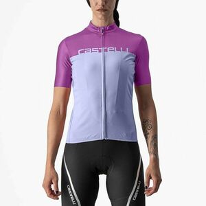 CASTELLI Cyklistický dres s krátkým rukávem - VELOCISSIMA LADY - fialová XL obraz