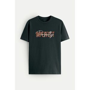 Tričko, Barva Železná šedá, s Potiskem Imperfect obraz