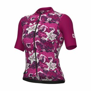 ALÉ Cyklistický dres s krátkým rukávem - HIBISCUS PR-E - fialová S obraz