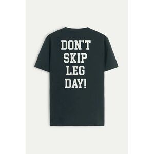 Tričko, Barva Železná šedá, s Potiskem Leg Day obraz
